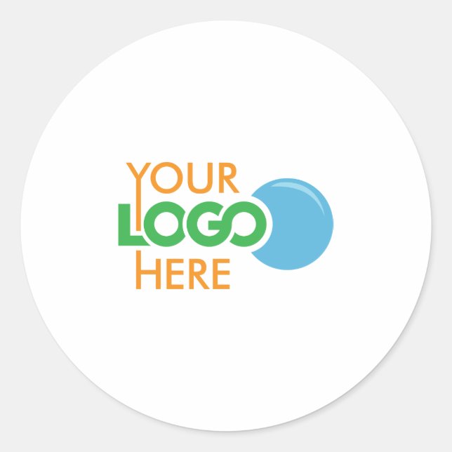 Sticker Rond Logo d'entreprise personnalisé (Devant)