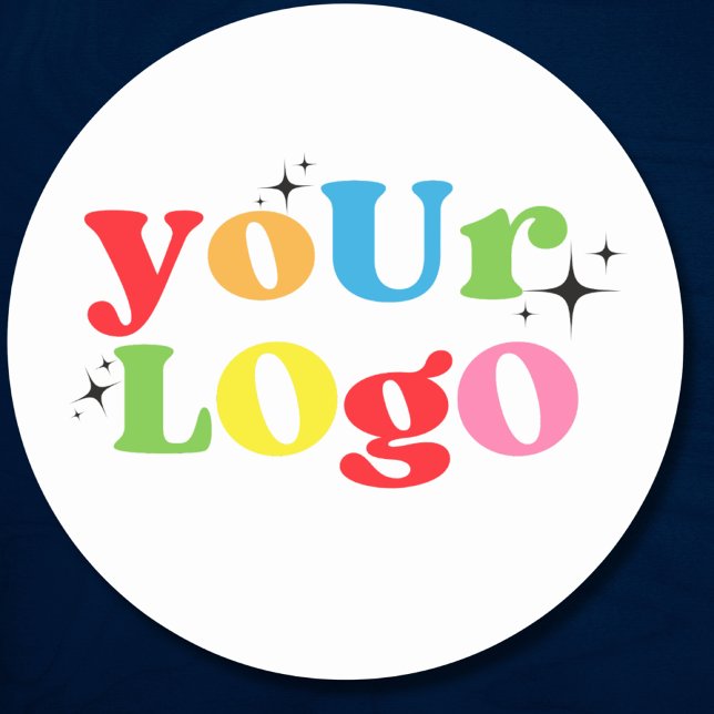 Sticker Rond Logo d'entreprise personnalisé (Créateur téléchargé)