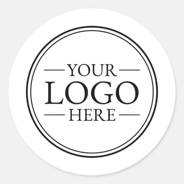 Sticker Rond Logo d'entreprise personnalisé (Devant)