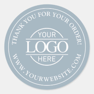 Sticker Rond Logo d'entreprise personnalisé Promotionnel Bleu S