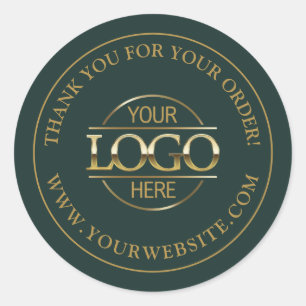 Sticker Rond Logo d'entreprise personnalisé Promotionnel Vert f