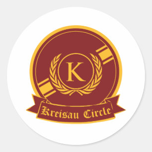 Sticker Rond logo du cercle kreisau