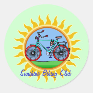 Sticker Rond Logo du Club de cyclisme sur mesure