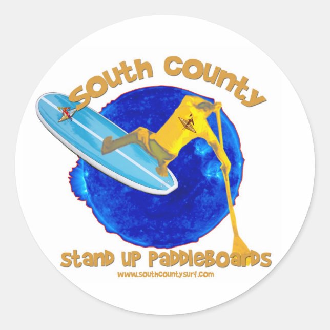 Sticker Rond Logo du comté de Sud (Devant)