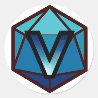 Sticker Rond Logo du flux INVICTUS "BLUE TEAM"