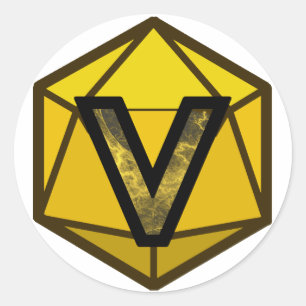 Sticker Rond Logo du flux INVICTUS "YELLOW TEAM"