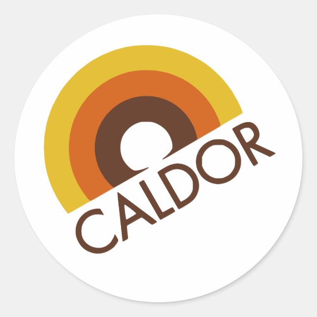 Sticker Rond Logo du magasin Retro Caldor (Devant)