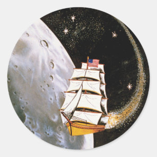 Sticker Rond Logo du patch de mission Apollo 12