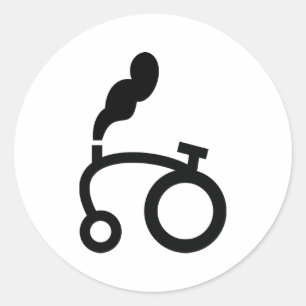 Sticker Rond logo du tracteur agricole