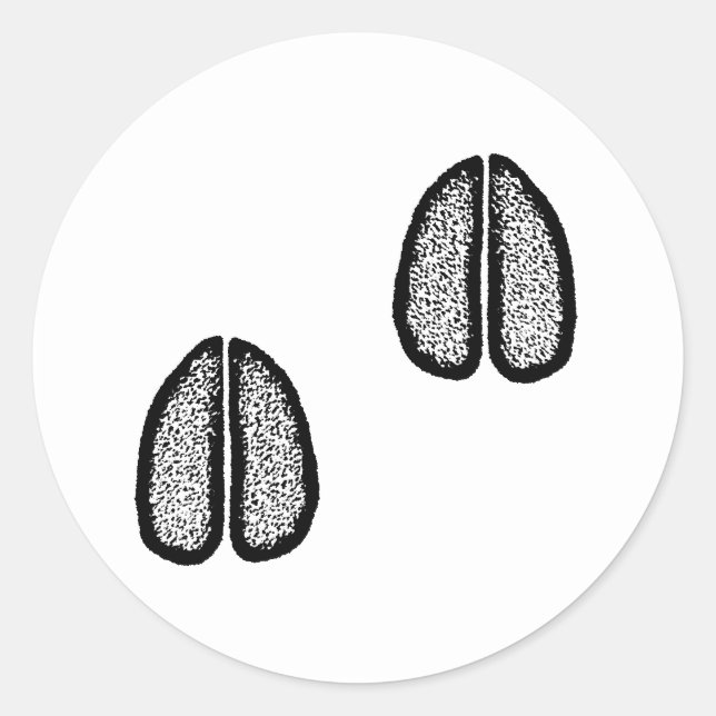 Sticker Rond Logo Elk Tracks (Devant)