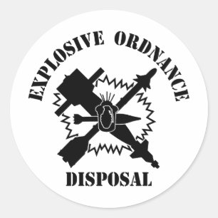 Sticker Rond logo EOD