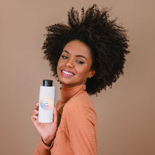 Sticker Rond Logo Faux Cils Maquillage Cheveux Ongles Holograph