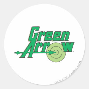 Sticker Rond Logo Flèche verte