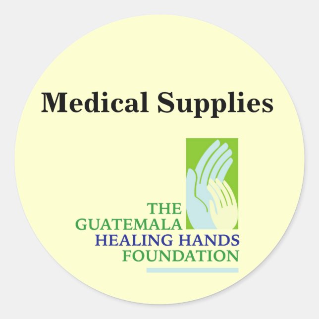 Sticker Rond Logo GHHF, Fournitures Médicales (Devant)