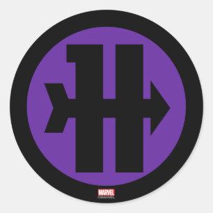 Sticker Rond Logo Hawkeye On Target