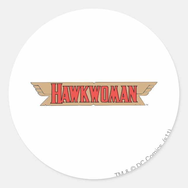 Sticker Rond Logo Hawkwoman (Devant)