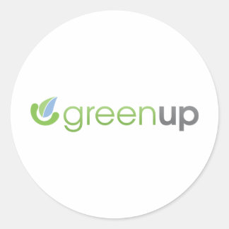 Sticker Rond Logo horizontal GreenUp