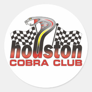 Sticker Rond Logo Houston Cobra Club - Décembre 2009