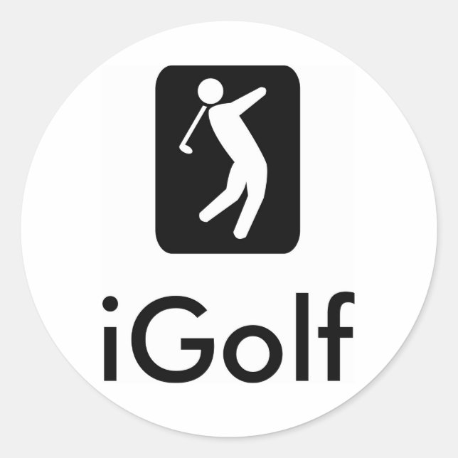 Sticker Rond Logo iGolf (Devant)