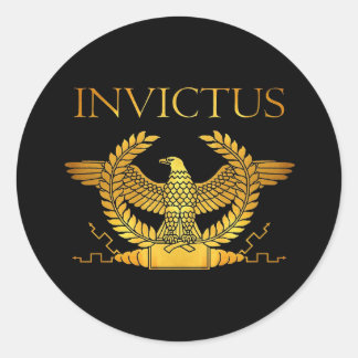 Sticker Rond logo invictus