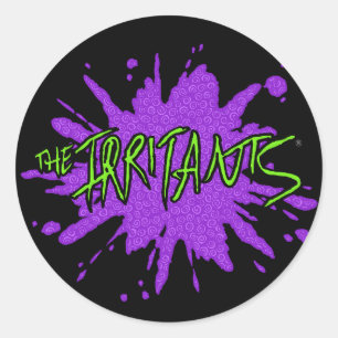 Sticker Rond Logo Irritants Splat Green/Purple