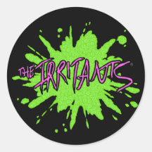 Logo Irritants Splat Rose/Vert