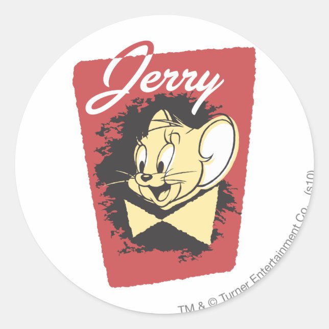 Sticker Rond Logo Jerry Yellow Botiw (Devant)