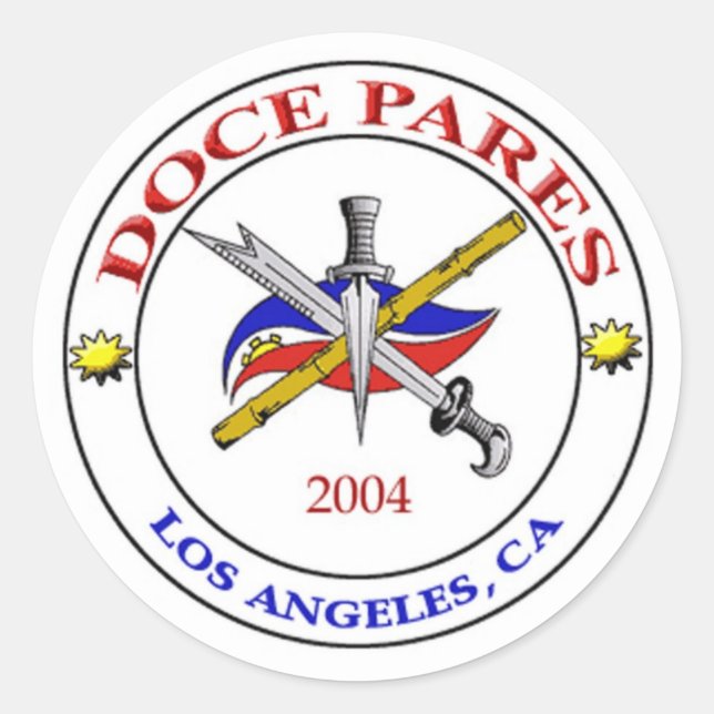 Sticker Rond Logo LA Doce Pares (Devant)