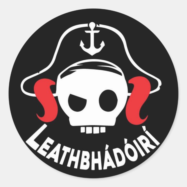 Sticker Rond Lógó Leathbhádóirí (Devant)