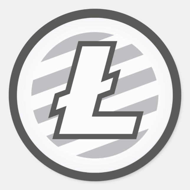 Sticker rond Logo Litecoin (Devant)