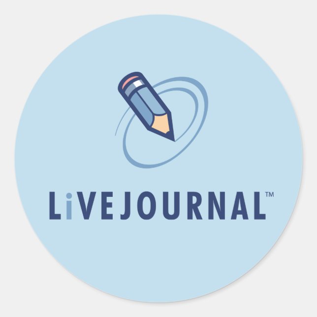 Sticker Rond Logo LiveJournal vertical (Devant)