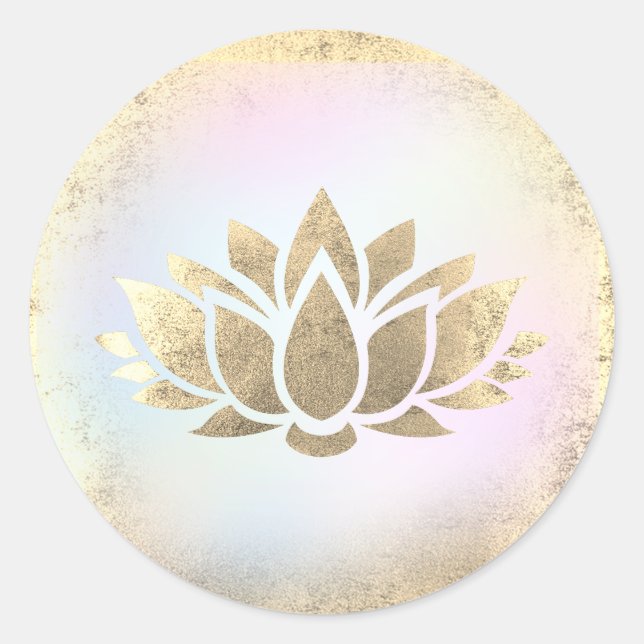 Sticker Rond logo lotus (Devant)