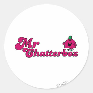 Sticker Rond Logo Magenta M. Chatterbox