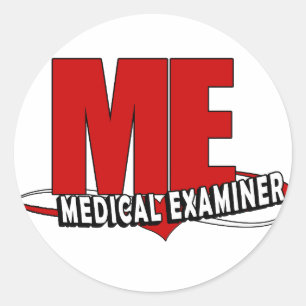 STICKER ROND LOGO ME ACRONYME EXAMINATEUR MÉDICALE