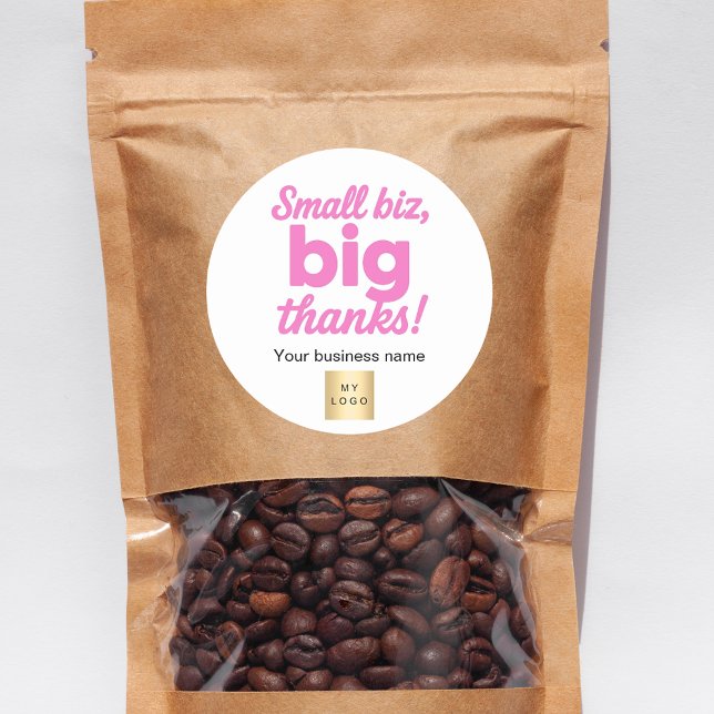 Sticker Rond logo Merci blanc (Créateur téléchargé)