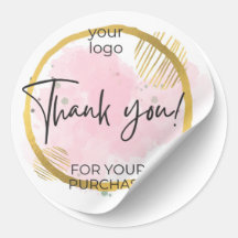 Logo Merci Rose et Or