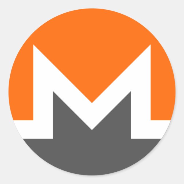 Sticker Rond Logo Monero CryptoCurrency (Devant)