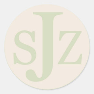 Sticker Rond Logo Monogramme mariage