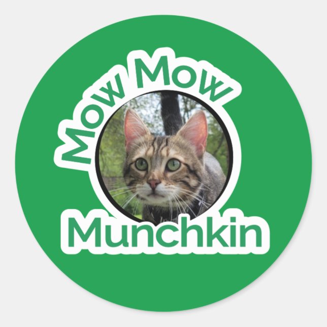 Sticker Rond Logo Mow Mow Munchkin (Devant)