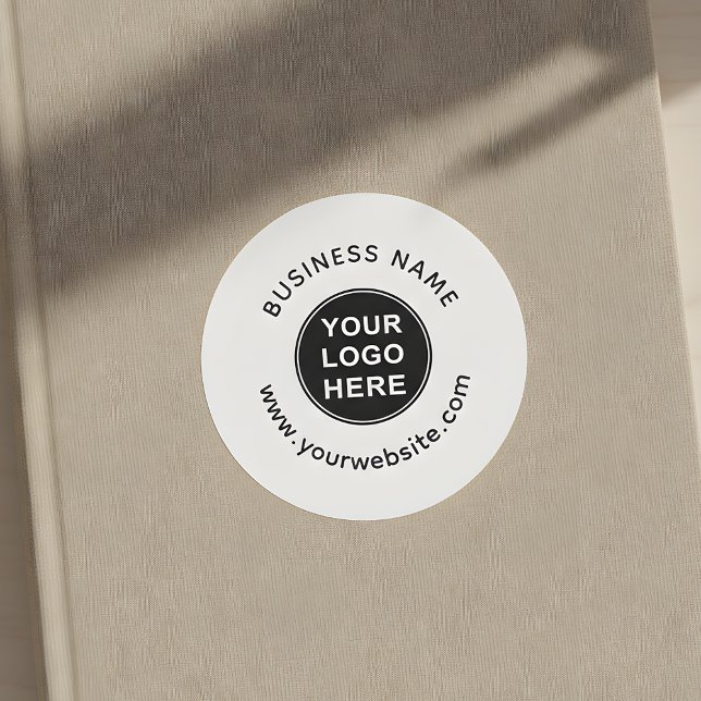 Sticker Rond Logo | Nom de l'entreprise | Site Web | Marque de  (Créateur téléchargé)