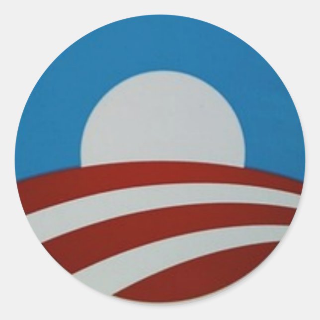 Sticker Rond Logo Obama (Devant)