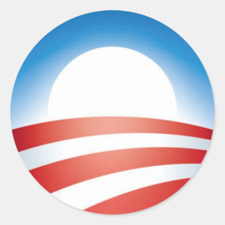 Sticker Rond Logo Obama