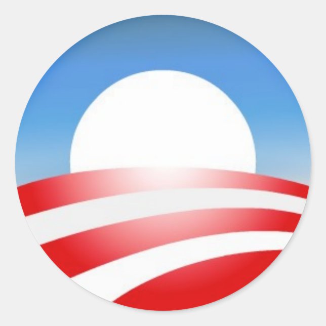 Sticker Rond Logo Obama (Devant)