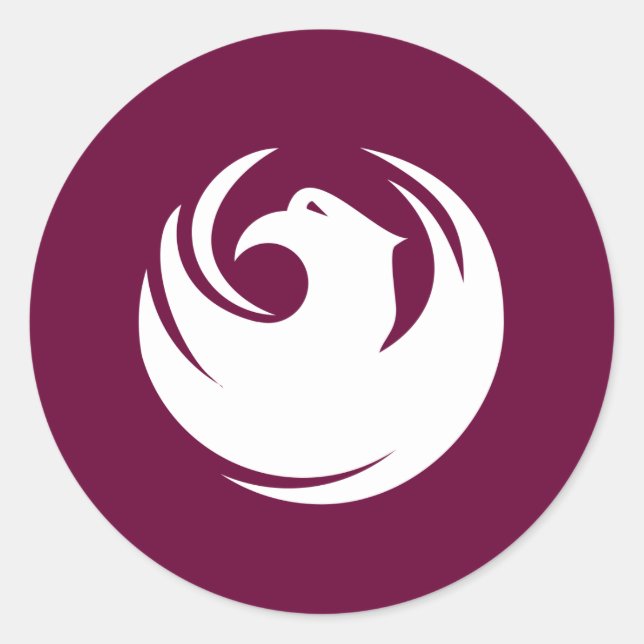 Sticker Rond Logo officiel de la ville de Phoenix (Devant)