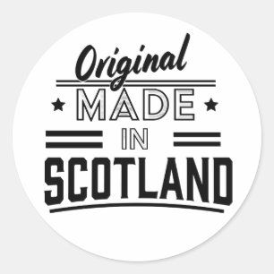 Sticker Rond Logo original Made in Scotland
