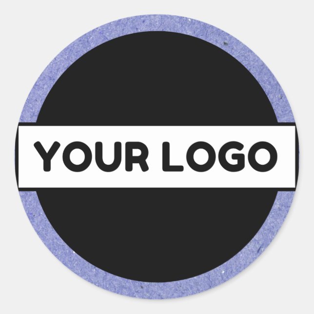 Sticker Rond Logo Ou Image Professionnelle Personnalisée (Devant)