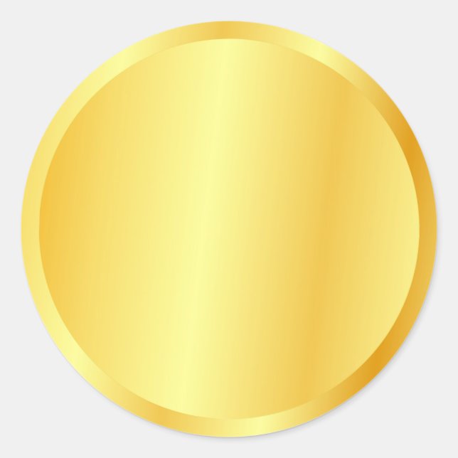 Sticker Rond Logo Personnalisé De L'Apparence D'Or Vierge, Gran (Devant)