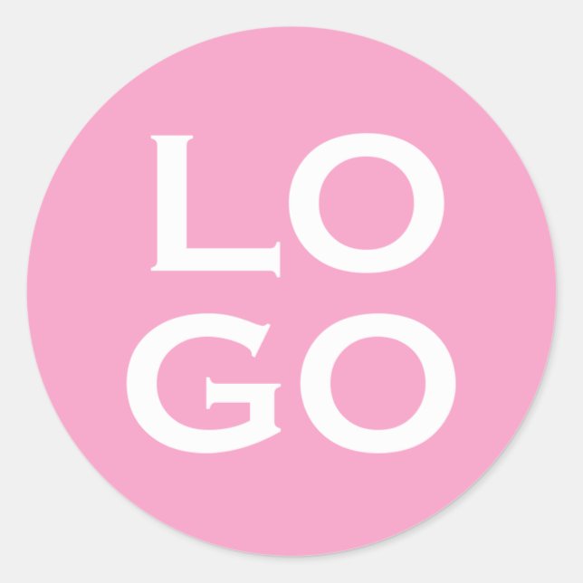 Sticker Rond Logo personnalisé de l'entreprise ou de l'entrepri (Devant)