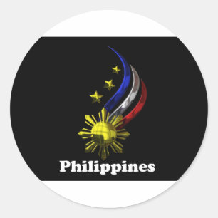 Sticker Rond Logo philippin original. Mabuhay Pilipinas !