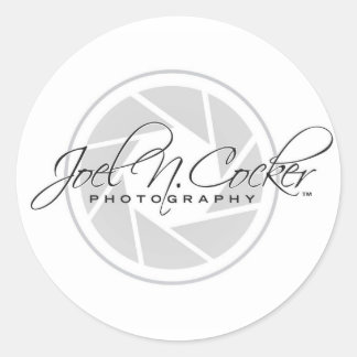 Sticker Rond Logo photo Joel N. Cocker